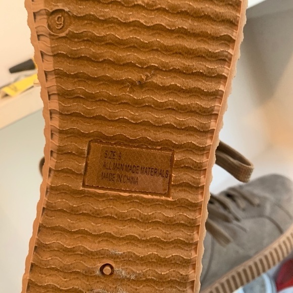 Army Green Platform Shoes - Picture 3 of 4